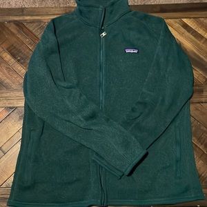 Patagonia zip sweatshirt.